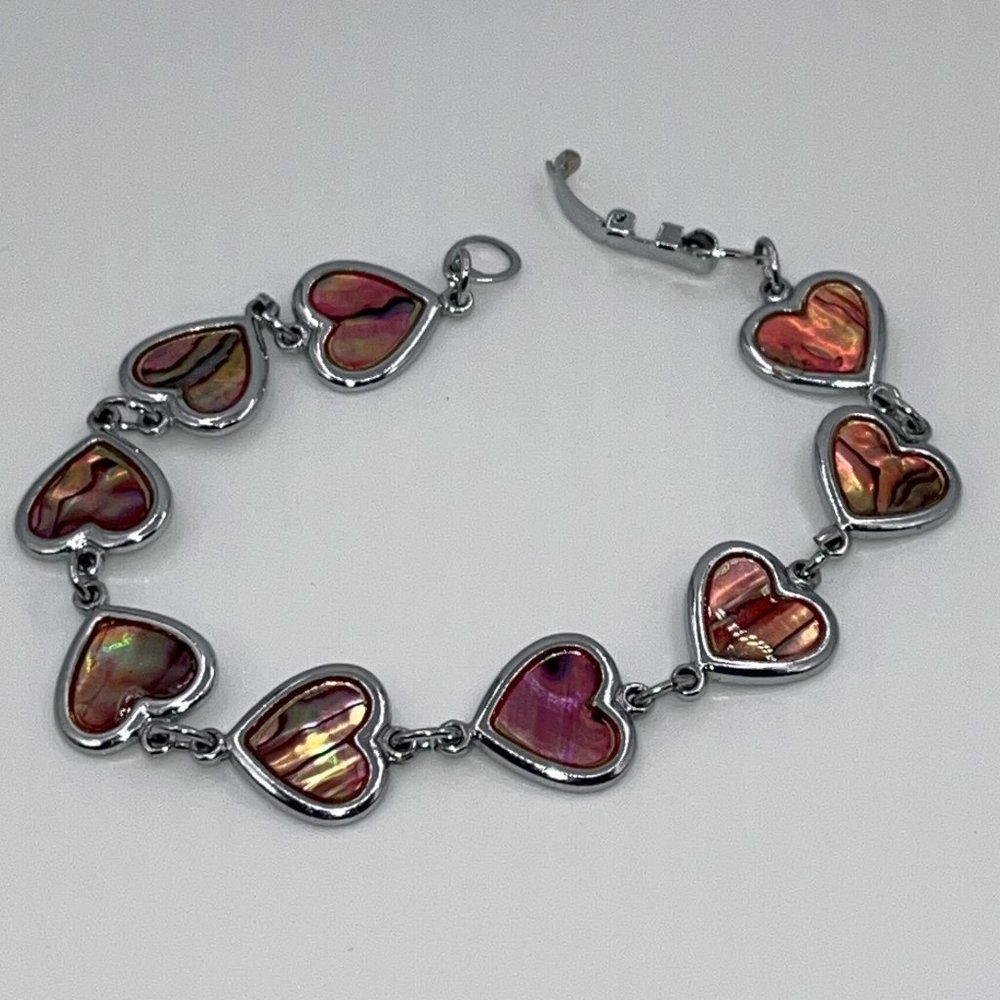 Pink hearts bracelet